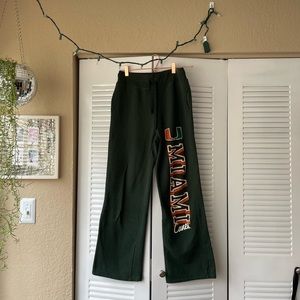 University of Miami sweatpants